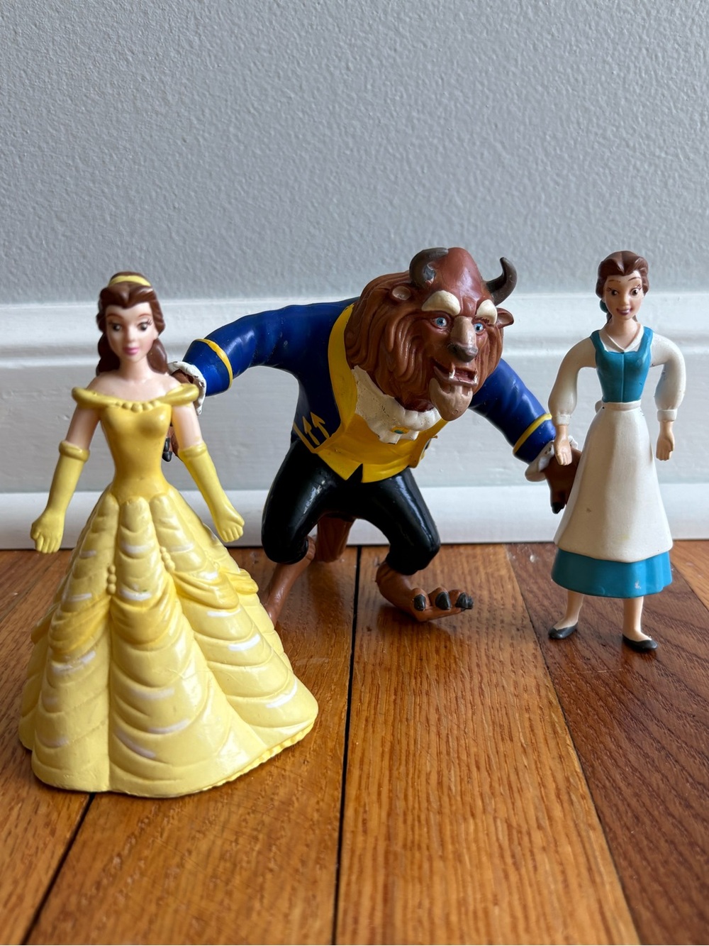 VINTAGE 90s Beauty and the Beast Bend-Ems Figurines